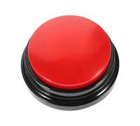 GARVALON Interactive Dog Talking Button Recordable Voice Box for Pet Training and Communication Red Puppy Supply for Behavior Aid and Mental Stimulation