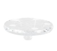 GARVALON Jade Round Base Crystal Ball Stand Agate Pedestal Holder for Feng Shui Display Eight Trigrams Five Elements Crystal Sphere Display Stand