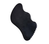 GARVALON Jade Stone Scraping Plate Massage Board Black Gua Sha Tool SPA Massage Tool for Men and Women Full Body Relaxation