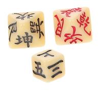 GARVALON Jing Divination Dice Set - 8-Sided Ancient Chinese Dice for Fortune-Telling Divination Tools and Gaming Accessories