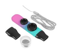 GARVALON Kazoo Set for Children's Musical Enlightenment Adjustable Tone with Flute Diaphragms Double Hole Portable Plastic Musical Instrument for Ukulele and Guitar