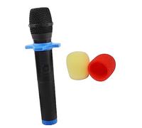 GARVALON Kids Fake Microphone Toy Set 4pcs Non-slip Rings Sponge Covers for Boys and Girls for Stage Performances Christmas and Birthdays