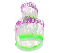 GARVALON Lifelike Silicone Sea Anemone for Aquarium Flexible Artificial Coral Branches Soft Underwater Fish Tank Decorations Simulation Aquatic Plants for Home and Tanks