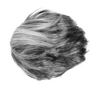 GARVALON Light Grey Old Man Wig Grandpa Costume Set for Halloween Party Cosplay with Synthetic Hairpiece for Men and Stage Performance