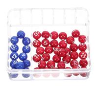 GARVALON Lottery Machine Number Ball Picker Set with Spheres for Game Draws Educational for Probability Learning and Family Fun Includes Mini Balls for Various Lottery Games
