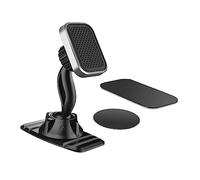 GARVALON Magnetic Phone Holder for Car Dashboard Compact Phone Mount with Strong Adhesive for Any Flat Surface Compatible with All Smartphones and GPS Devices Grey Stripe