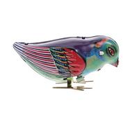 GARVALON Magpie Wind-Up Toy for Kids and Adults Retro Tin Clockwork Figure Party Favor for Children Mechanical Walking Toy