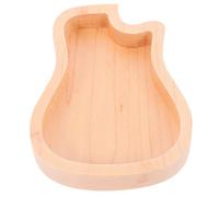 GARVALON Maple Wood Guitar Pick Box with Guitar Shape Storage Case for Standard Jazz Picks Creative Plectrum Holder for Musicians and Guitarists Gift for Music Lovers
