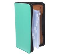 GARVALON Medication Storage Box Loose-Leaf Pill Organizer Travel Medicine Bag Zippered Pockets Single Zipper Bags for Daily Use