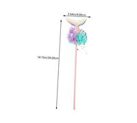 GARVALON Mermaid Headband with Sequin Tail and Fairy Wand Set for Comfortable Crown Hair Hoop Costume Prop for Fancy Dress Parties Birthday Cosplay and Holiday Celebrations