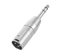 GARVALON Metal Trs to Xlr Adapter Male to Female Jack Audio Converter for Mixer Microphone Headphone Speaker with Stable Balanced Connection