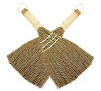 GARVALON Mini Desk Broom 2pcs Manual Broom Dust Removing for Desktop Cleaning Home Kitchen Compact Design Efficient Sweeping Tool