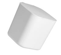 GARVALON Mini Desktop Trash Can with Lid, Lovely Small Flip-Top Storage Bin for Home Office, Multi-Functional White Wastebasket for Tabletop Organization