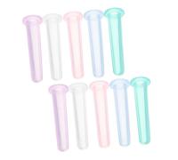 GARVALON Mini Facial Cups 10pcs Silicone Face Cupping Set for Anti Cellulites Facial Suction Massages and Skin Care