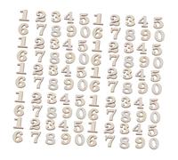 GARVALON Mini Wooden Numbers Smooth the Touch 400pcs Natural Unfinished Wood 0-9 Number Chips Easy to Use for DIY Craft Projects and Home Decorations for Children and Art Projects