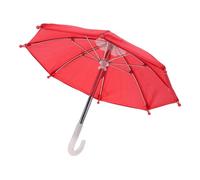 GARVALON Miniature Doll House Umbrella Decor Solid Color Small Rain Umbrella Model for Dollhouse Layout and Mini House Ornament Compact Lightweight Prop for Photo and Performance