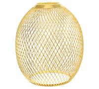 GARVALON Modern Iron Hollow Lampshade Drum Shape Stylish Replacement Lamp Cover for Bedroom Table and Ceiling Lamps Elegant Light Diffuser for Contemporary Home Decor