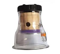 GARVALON Moxa Burner Moxibustion Tank Large Vacuum Cupping with Strong Suction for Neck Back Relief and Cold Dispelling Resin Heat Resistant Holder for Home Acupuncture