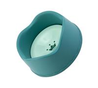 GARVALON Multi-function Household Pet Bowl Plastic Splash-proof Dog and Cat Water Dish with Anti-drip Design for Puppies and Kittens, Green