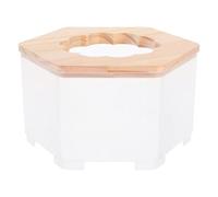 GARVALON Multi-functional Hamster Sand Bath Tub with Detachable Design for Cleanliness and Health Dual-use Toilet and Bathroom Accessory for Small Pets Easy to Maintain Hamster Supplies