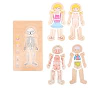 GARVALON Multi-layer Puzzle Educational for Body Constitution Learning Portable Jigsaw Puzzle Enhancing Creativity and Cognition for Boys and Early Development