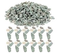 GARVALON Natural Grey Limestone Miniature Stones Bag for Scenery Basing Model Railways Sand Table Landscaping Micro Landscape Decoration Small Pebbles for DIY Crafts and Garden Paths