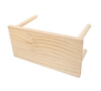 GARVALON Natural Wood Hamster Cage Platform with Legs Small Climbing Playground for Guinea Pigs Hedgehogs Chinchillas Space-saving Easy to Clean Multi-function Small Animal