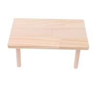 GARVALON Natural Wood Pet Hamster Platform with Surface Anti-bite Board Easy Install Second Floor Stand for Small Pets Like Hamsters Squirrels Hedgehogs Space-saving Cage Accessory