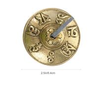 GARVALON Nepal Handmade Copper Cymbal Bells Mini Yoga Percussion Instrument with Six-character Chant for Meditation and Religious Ceremony