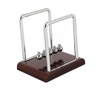 GARVALON Newton Balls Energy Conservation Physics Teaching Gadget with Flexible Frame and Metal Spheres Force Transfer Pendulum for Science Experiments Desktop Decoration and Stress Relief
