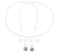 GARVALON Noise Cancelling Silicone with Ergonomic Design and CD Pattern Silver-White for Sleep Study Travel Snoring Reduction Reusable Comfortable Ear Protectors