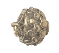 GARVALON Openable Lotus Shaped Aroma Necklace Pendant with Hollow Design for Essential Oil Diffusing Retro Style Car Home Accessory Gift for Women