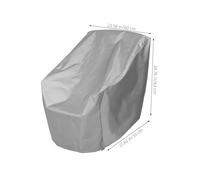 GARVALON Oxford Fabric Boat Seat Cover Heavy Duty UV Resistant Chair Protector for Yacht Kayak Outdoor Furniture Snug Fit Rainproof Grey