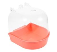 GARVALON Parrot Bath Box for Birds Bird Bath Cube and Hanging Tub for Parakeet Cage Parrot Shower Box Supply