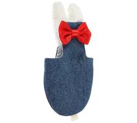 GARVALON Parrot Diaper and Flight Suit Reusable Protective Bird Clothes Denim 2xl Size for African Grey and Cockatiel Outdoor Use