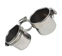 GARVALON Parrot Standing Pole Feeder Detachable Food Cup Bird Feeding Accessory for Pet Parrots and Birds Wear-resistant Cage Feeder Bowl Holder