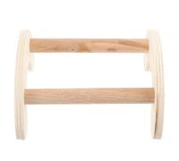 GARVALON Parrot Standing Wooden Stick Chick Wooden Perch Stable Bite-resistant Beige Wood Farm Bird Cage Accessory