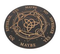 GARVALON Pendulum Board for Divination with Carved Star Pattern Metaphysical Dowsing Tool for Wiccan Supplies Meditation and Witchcraft Altar Decor Spiritual Gift for Women