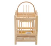 GARVALON Pet Cage Insect Observation Box for Butterfly Habitat Kit Small Cricket Cage Wooden House Ventilation Bug Enclosure for Storage and Transport
