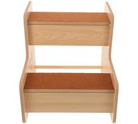 GARVALON Pet Stairs for Small Dogs and Cats 30cm Tall 2-Tier Non-Slip Indoor Pet Ramp Removable Base Stable Dog Steps for Bedside Sofa Suitable for Senior