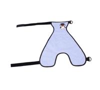 GARVALON Pet Waterproof Bib Adjustable Dog Belly Cover Lightweight Chequer Pattern Clothes for Small Dogs Puppies Sky Blue Size S