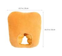 GARVALON Plush Cartoon Chicken Nugget Cosplay Hat Prop 35X36Cm Lightweight Costume Accessory for Party, Performance, and Photo Shoot Use