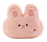 GARVALON Plush Rabbit Throw Pillow Soft Cartoon Plush Cushion Decorative Back Cushion for Sofa and Bed, Cute Bunny Pillow for ’S Room and Outdoor Chair
