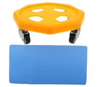 GARVALON Portable Abdominal Training Wheel with Sliding Discs for Core Strengthening and Balance Training Equipment with Knee Pad for Home Workouts