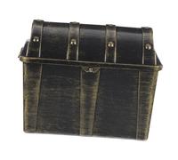 GARVALON Portable Pirate Treasure Chest Small Jewelry Storage Box with Lid Retro Multi Purpose Miniature Treasure Box for Halloween Decor Birthday Gift Party Favor for Friends