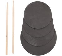 GARVALON Portable Silent Drum Practice Pad Kit with Pads and Drumsticks for Quiet Practice Suitable for Students Teachers and Professional Drummers