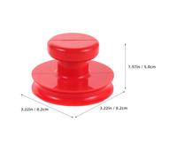 GARVALON Portable Singing Bowl Suction Cup Lifter Flexible Suction Tool with Strong Grip for Various Smooth Surfaces Compatible Red Rubber Handle for Meditation and Spiritual Gatherings