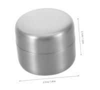 GARVALON Portable Stainless Steel Pill Organizer Mini Round Metal Medicine Box Compact Airtight Container for Travel Pocket-Sized Storage of Pills and Keepsakes