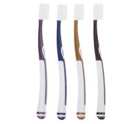 GARVALON Practical Silicone Toothbrush Replacement Heads for Adults Soft Nano Bristles with Ergonomic Wide Head Portable Manual Toothbrush for Travel and Home Use