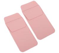 GARVALON PU Leather Nurse Pen Pocket 2pcs, Portable Pen Holder Pouch for Doctors, Small Storage Bag for Medical Supplies in Lotus Pink